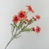Flores de seda pequenas estilo coreano com margaridas, flores artificiais de cosmo, decoração de casa, adereços de mesa de luxo leve, flores decorativas