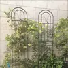 Enrejado Trepador para Clematis Valla de Jardín de Rosas Soporte para Rama de Flor al Aire Libre Red de Reja para Flores Trepadoras de Hierro Forjado