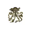 Pulpo de latón adornos de metal para manualidades mango Colección Play joyería creativa hecha a mano Pulpo de la suerte de ocho brazos Nuevo