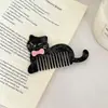 Novo Pente de Cabelo Animal Desenho Animado Q Meng Gato Fofo Cachorro Pato Pente Alisante Alto Valor Portátil Acetato de Celulose Pente de Maquiagem