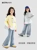 Ropa para Niños Sudadera de Encaje para Niñas 2026 Otoño Nueva Moda Elegante Ropa para Niños Niños Mayores Tops Casuales de Otoño