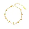 Moda Francesa 2025 Nuevo Pulsera de Cuentas de Transferencia de Lujo Ligero para Mujer, Accesorio Versátil de Diseño de Nicho Exquisito y de Gama Alta