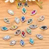 Olho de Cavalo Garra de Vidro Garra de Strass Corrente de Borda Botão de Cristal com Furo Strass Costurado à Mão DIY Roupa Vestido de Casamento Material Artesanal Acessórios
