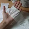 Ribete de Encaje Plisado de Gasa Perla Blanca de 6 cm de Ancho para Cojines de Sofá, Dobladillos de Falda, Ropa de Muñeca y Decoración de Tela de Cortina