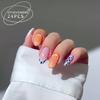 Peças de Unha Quentes Transfronteiriças Estilo Europeu e Americano Manicure Francesa Patch Pó Cor de Contraste Preto Explosões de Comércio Exterior Unhas Postiças Produtos Acabados