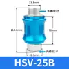 Válvula de corrediça manual pneumática HSV-06/08/10/15 válvula de acionamento manual por botão 2 vias 3 vias 4 vias interruptor deslizante válvula de controle manual