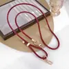 Criativo novo PU couro corda crossbody corrente ajustável bolsa de ombro substituição corrente moda all-match telefone móvel cordão