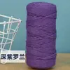 Cuerda de Algodón de Color de 3 mm para Manualidades Trenzado Hecho a Mano Hilo de Algodón Grueso Fino Suave Cuerda para Tapicería 10m/50m/100m No