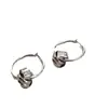 Aguja de Plata de Ley S925 Metal Nudo Ear Cuff Viaje Diario Simple Alto Diseño Final Aro Pendientes Pendiente Estilo Frío