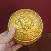 Cuenco del Tesoro Sapo Dorado de Latón, Cuenco del Tesoro Unicornio, Recibidor, Sala de Estar, Decoración de Escritorio, Bendición, Adornos para Apertura y Inauguración de Casa