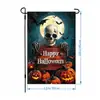 Bandera de Jardín para Halloween 2026 Mástil Decoración de Fiesta Festiva Bandera de Lino de Calabaza Fantasma Personalizada a Doble Cara