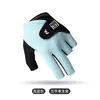 Guantes de Billar Hielo Seda Ligero Transpirable Tres Dedos Hombres Anti-Snooker Individual Snooker Billar con Velcro