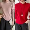 Camiseta Interior de Cuello Medio Alto para Mujer Talla Grande 200 Jin MM Otoño e Invierno Versátil Adelgazante Manga Larga Camiseta Top Ropa Exterior
