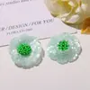 Pendientes Pequeños de Flor Hechos a Mano con Perlas Estilo Chica Dulce Cremoso Estilo Coreano, Accesorios para Orejas, Broches, Accesorios de Flor para Zapatos