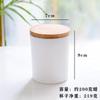 Vaso de Vidrio para Velas Color Vaso para Velas de Aromaterapia Tapa de Bambú 200ml Vaso de Vidrio Portavelas de Aromaterapia Vaso de Lado Recto Venta al por Mayor