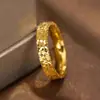 Tres lados flash hielo roto anillo de hielo en vivo con explosión de productos anillo de joyería de temperamento estilo INS sólido para mujer pulsera