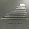 Accesorios de Iluminación de Cristal Agujero Doble Transparente Tira Triangular Larga Colgante de Tira de Vidrio DIY Cortina de Cuentas de Puerta de Boda Partición