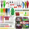 Set de Cebos para Pesca con Señuelo de Capa Completa para Principiantes, Varios Señuelos de Pesca, Set Completo de Cebos de Pesca Transfronterizos, Alta Relación Costo-Rendimiento