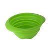 Cesta de filtro de agua de silicona plegable personalizada para el hogar, cocina, lavado de frutas y verduras, bandeja retráctil para melones y frutas.