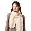 Bufanda de Invierno para Mujer de Alta Gama Estilo Japonés Estilo Coreano Estudiante Combinación Total Bufanda Cálida para Hombre Tejida Color Sólido Gruesa Estilo Universitario