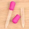 Gotero de Silicona de Grado Alimenticio en Stock para Alimentación de Bebés, Bebedero para Mascotas Anti-Asfixia, Dispositivo de Succión de Residuos para Acuario, Tubos de Ensayo con Punta de Goma al por Mayor