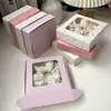 Caja de Empaque para Diadema Hecho a Mano, Diadema con Logo Personalizado, Caja de Regalo para Aro de Pelo Pinza de Plátano, Caja Fina de Avión con Ventana Impresa
