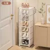 Zapatero Gabinete de Zapatos Uso Doméstico Entrada Multicapa Pequeño Estrecho Puerta de Entrada Artefacto de Almacenamiento Simple Zapatos Dormitorio Apartamento Pequeño Pasillo