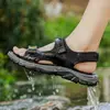 Nuevas sandalias de verano transfronterizas para hombre, antideslizantes, resistentes al desgaste, ligeras, de suela blanda, adecuadas para conducir y vadear al aire libre, zapatos de playa para hombre