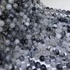 Cristal Natural 8mm Cristal Cabello Negro Cuentas Semiterminadas Cuentas con Cuentas Pulsera Collar Cadena de Cintura Tobillera Cuentas
