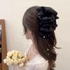Gasa de Alta Calidad Lazo Plateado Clip de Burbuja para Agarre para Cabello de Mujer Exhibición para Cabello Clip de Tiburón Parte Posterior de la Cabeza Placa para Cabello Tocado Horquilla