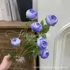 6 Ramos Artificiales de Flor de Té Rosa para Decoración de Salón de Bodas, Escaparate de Casa y Arreglo de Loto