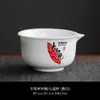 Tigela de degustação de porcelana branca alta com bico, especial para chá Oolong, xícara de degustação de competição Dou Cha, tigela Dou Cha Da Hong Pao, pode imprimir logotipo