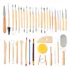 Herramientas de Cerámica Transfronterizas Set Multifuncional Palillo para Píldoras Punto Perforador Bolígrafo de Indentación Escultura en Arcilla Blanda Talla Herramientas de Arcilla DIY