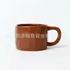 *Nuevo 0048* 9.5*6.7cm 330ml *Taza Martillada*Taza de Forma Especial*Taza de Café con Patrón de Ola*Cerámica