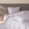 Novo Modelo Conjunto de Três Peças de Algodão de Fibra Longa de Alta Qualidade Luxo 500 Fios Dupla Face Cor Sólida Roupa de Cama Conjunto de Quatro Peças 4