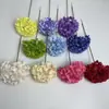 Ramo Único com 135 Flores de Hortênsia Grandes, Flores Artificiais de Seda Realistas para Decorações de Casamento e Hotel, Flores Artificiais de Alta Qualidade para Decoração de Casa