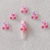 Celebridade da Internet Desenho Animado Fofo Rosto de Bebê Tridimensional Gelo Transparente Menina Pipoca Joias Nail Art DIY Capinha de Celular Presilha de Cabelo
