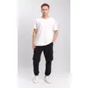 Lazada Aliexpress Comércio Exterior Transfronteiriço Multi-Bolsos Roupa de Trabalho Calças Casuais Masculinas Cordão Esportivo Calças Longas Atacado em Estoque