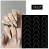 Adesivos Vazados para Nail Art Reutilizáveis com Adesivo, Estrela, Corações Cromados, Adesivos Auxiliares Estilo Francês, Borboleta, Pintura em Spray Dupla Utilização, Coração