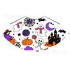 Capas Naranja de Calabaza de Halloween Hechas a Medida de Fábrica para Hombres y Mujeres, Capas de Rendimiento Estampadas de Halloween para Niños al por Mayor