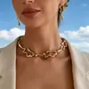 Conjunto de Colar, Brincos e Pulseira da Moda Versátil Europeu e Americano Cross-Border, Venda Quente na Amazon, com Designs Únicos e Ousados, Atacado