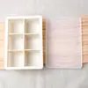 Bandeja de Hielo de Silicona de Grado Alimenticio Molde para Cubitos de Hielo Grandes Caja de Almacenamiento de Hielo para el Hogar con Tapa Fácil de Desmoldar Artefacto de Congelación Rápida Venta Caliente Transfronteriza