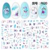 Cross-border novos adesivos de nail art Dia dos Namorados 3D Cartoon Love Red Heart Letter Cartoon Design adesivos de unhas