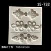 Molde de Silicona Líquida para Modelar Botones de Cheongsam con Nudo Chino, Arcilla Metálica, Pegamento de Arcilla Polimérica, Molde Decorativo