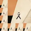 Broche de Fita Rosa com Gotejamento de Óleo Preto Emblema de Liga Metálica Logo de Publicidade de Bem-Estar Público para Cuidados com o Peito Acessórios de Logo