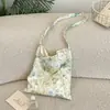 68271 Bolso cruzado de encaje floral estilo francés para mujer, bolso de hombro de estilo delicado, artístico y fresco, bolso de mujer de gran capacidad