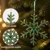 Nuevas decoraciones navideñas, adornos de campana verde degradado, colgantes para árbol de Navidad, suministros de decoración para mascotas estilo europeo en stock