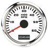 Tacômetro universal com motor modificado de 52 mm 3/4/6/7 / 8K adequado para carros, barcos, iates 9-30V