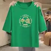 Liquidación de camisetas de diseñador para mujer de comercio exterior, manga tres cuartos, corte holgado, tops adelgazantes para usar en capas
