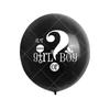 Amazon transfronterizo globo negro de 36 pulgadas para revelación de género niño o niña látex globo grande